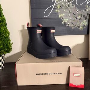 Hunter Navy blue Short Rain Boots